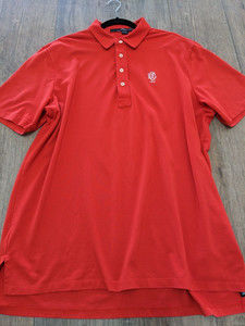RLX Ralph Lauren Polo Shirt Mens XL Red Short Sleeve Performance Casual Classic